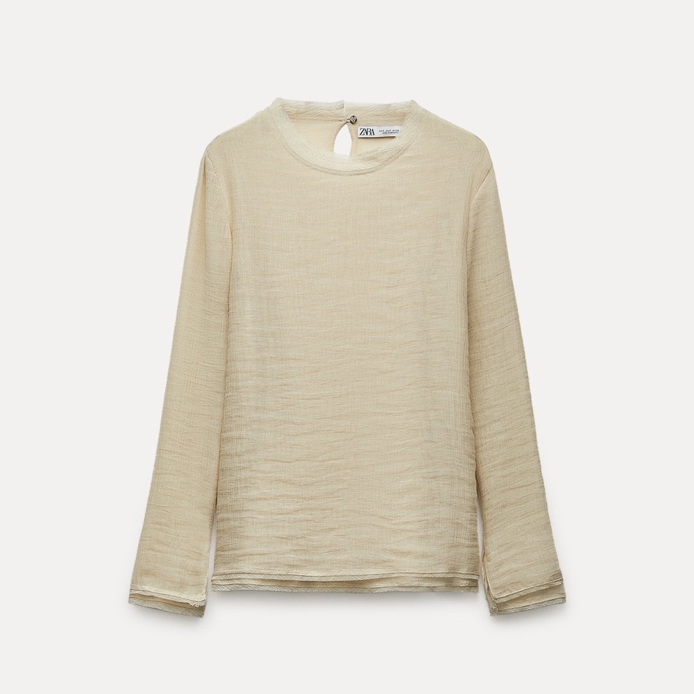 Zara Double Layer Long Sleeve Top